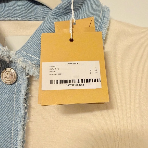 NWT Sandro Dolly Cropped Coatigan Sweater - Picture 6 of 7